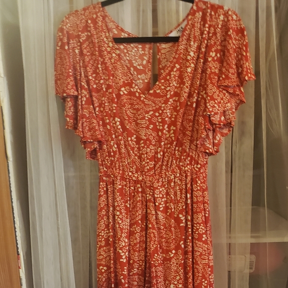 BB DAKOTA - ELECTRIC FEELS MAXI DRESS WITH SHORTS - Picture 4 of 4